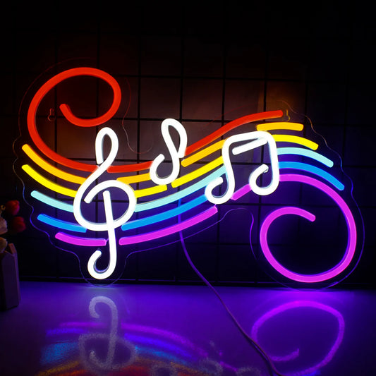 Musical Notes Neon Sign | Music Collection
